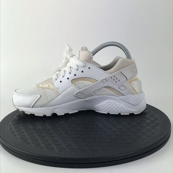 Nike Huarache Run Triple White Athletic Running Shoes 654275-110 Womens Size 7.5 - Picture 9 of 12